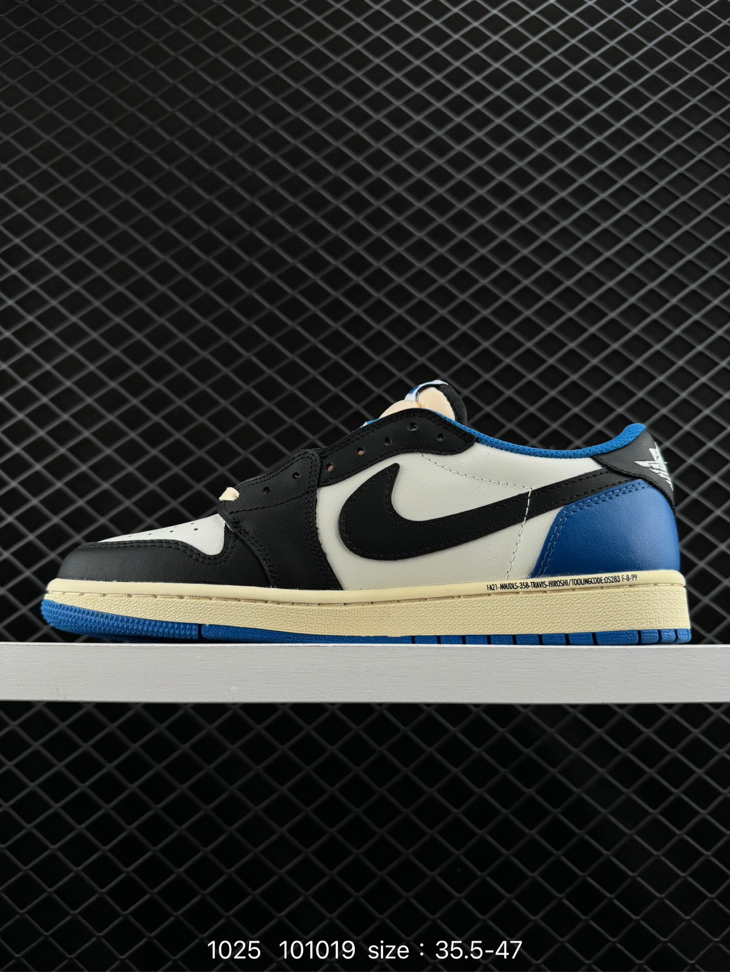 fragment design x Travis Scott x Nike Air Jordan 1 Low OG SP”Black/Green Toe“